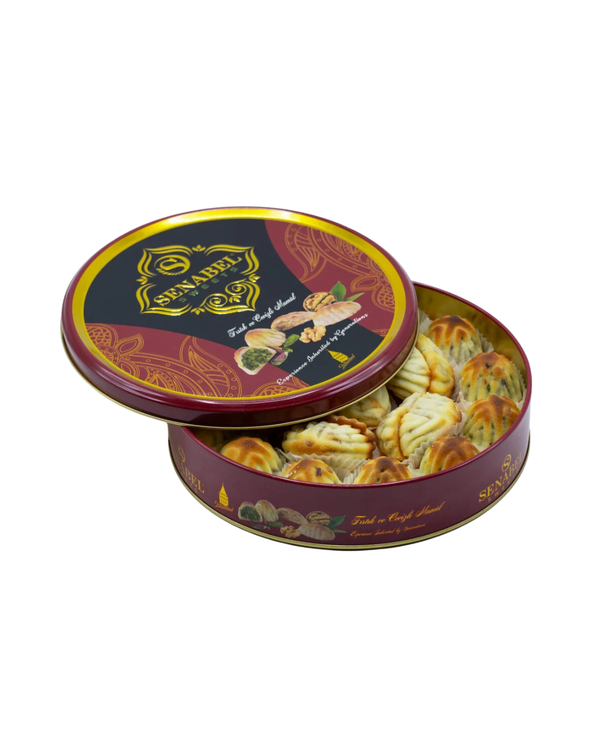 Pistage- och valnötsbakelse 500 g